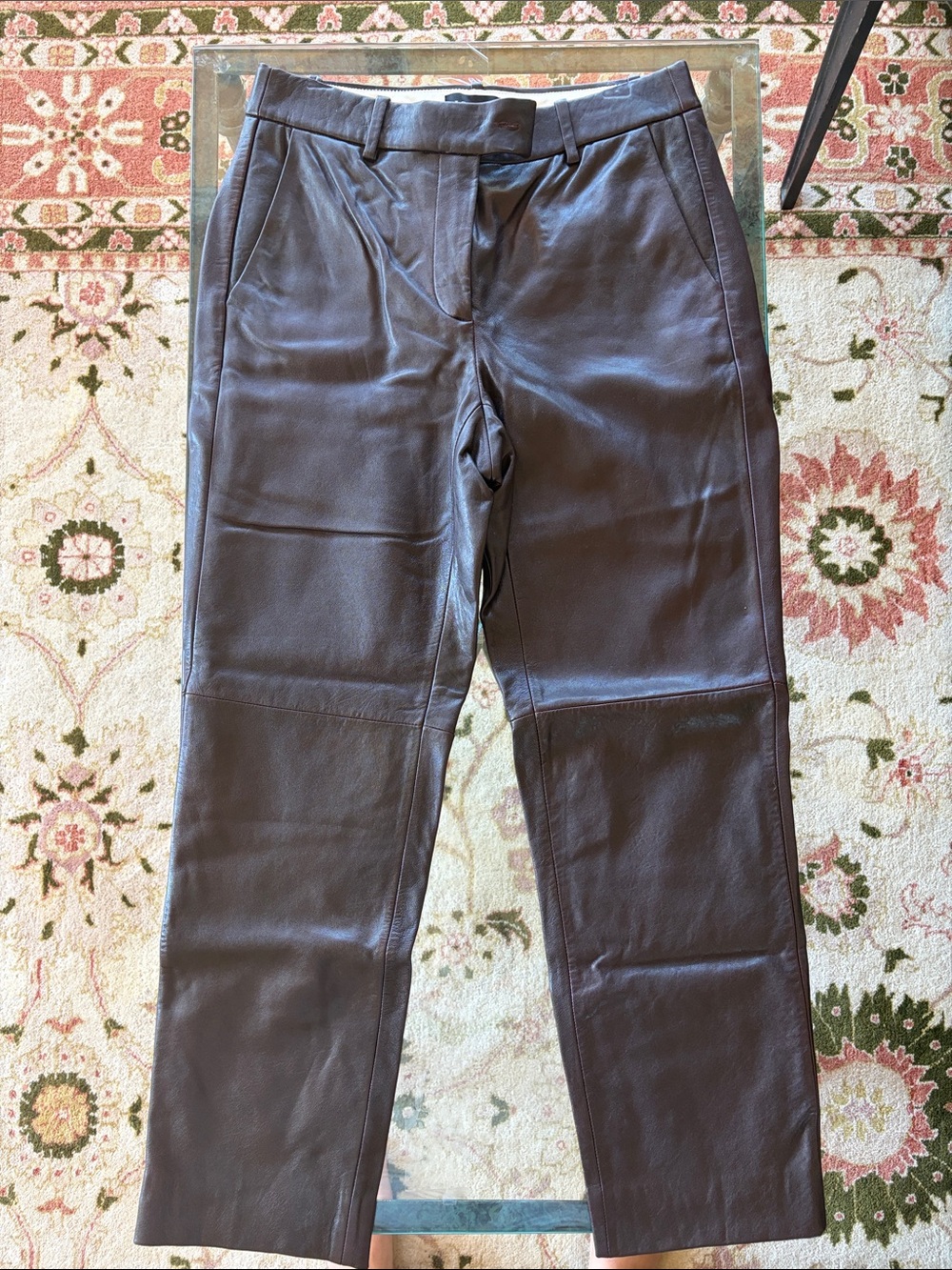 J.Crew Brown Leather Pants